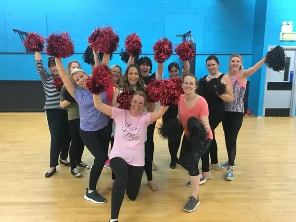 Cheerleading hen party dance class Plymouth